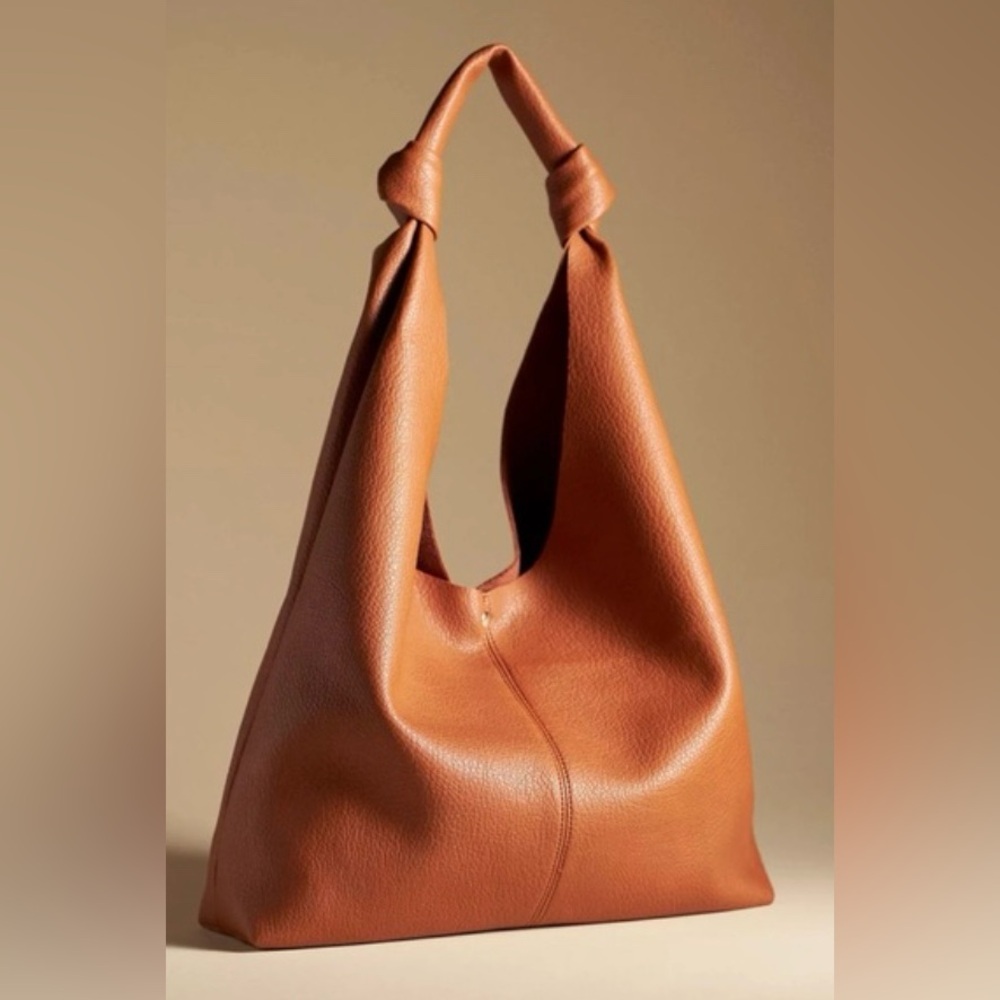 Anthropologie love knots tote bag brown